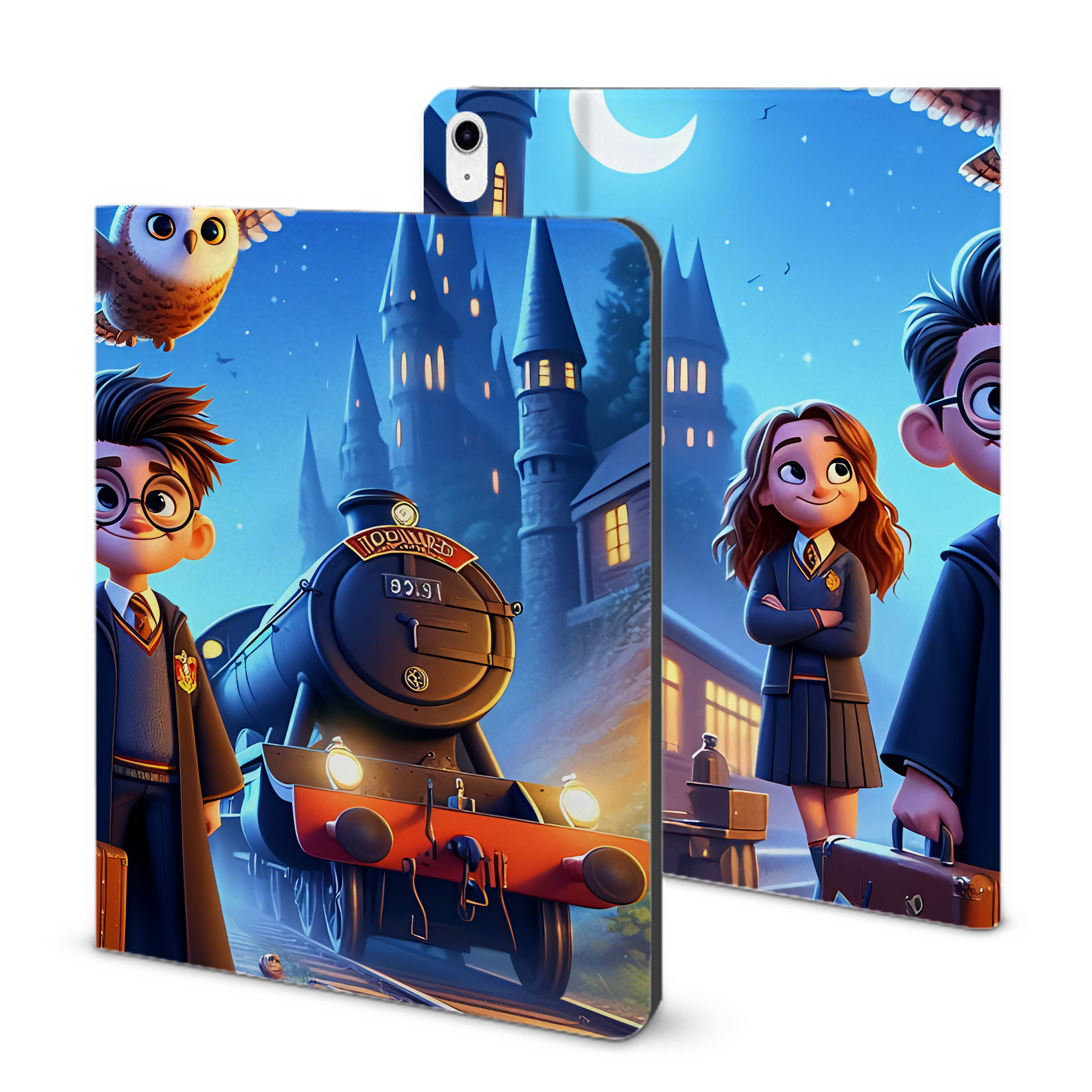 （画像用） Harry Potter ハリー・ポッターシリーズ IPad ケース ブック型 PUレザー TPU 耐衝撃 軽量 薄型 ペン収納なし 全面保護 IPad 各モデル対応